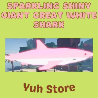 Sparkling Shiny Giant Great White Shark Fisch