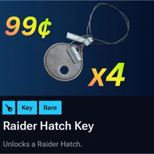 Raider Hatch Key x4