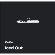 Da hood Iced Out knife