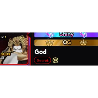 Shiny Dio/God OG (comes with evo item) 