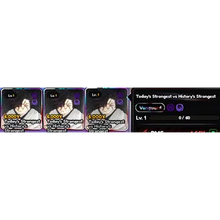 3X TODAY'S STRONGEST VS HISTORY'S STRONGEST BUNDLE 