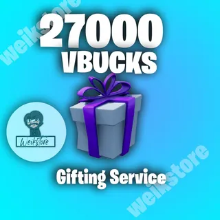 27000 Vbucks (gift)