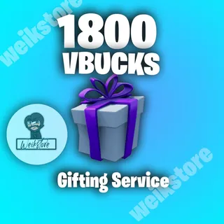 1800 Vbucks (gift)