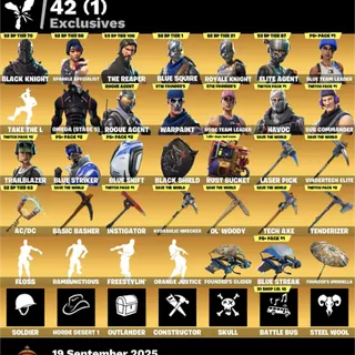Black Knight⭐️ Take The L⭐️The Reaper⭐️OG Account⭐️55 Skins ⭐️OG STW MAX ACCOUNT