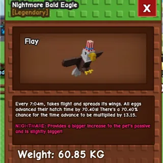 HUGE BALD EAGLE 🦅 60KG