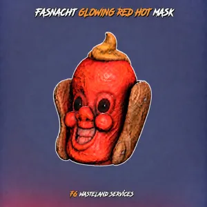 Glowing Red Hot Mask
