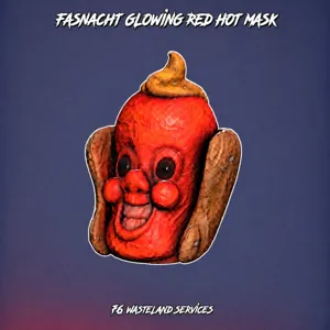 Glowing Red Hot Mask