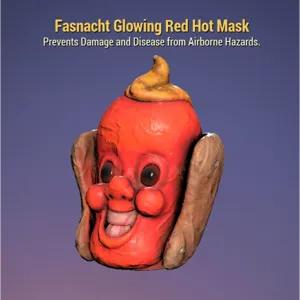 Glowing Red Hot Mask