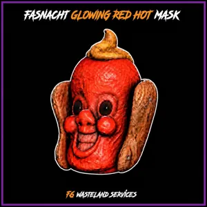 Glowing Red Hot Mask