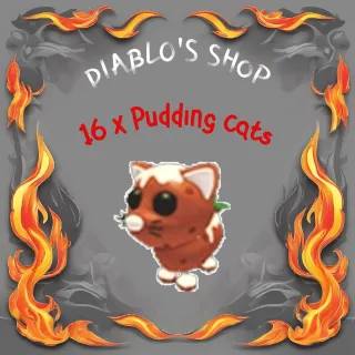 16 x Pudding Cat