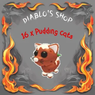 16 x Pudding Cat