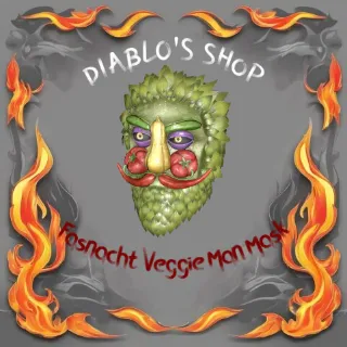 Fasnacht Glowing veggie man mask