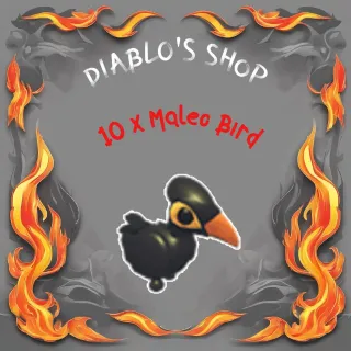 10 x Maleo Bird