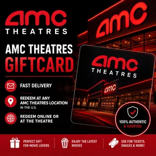 $10.00 AMC Theatres Giftcard With Pin