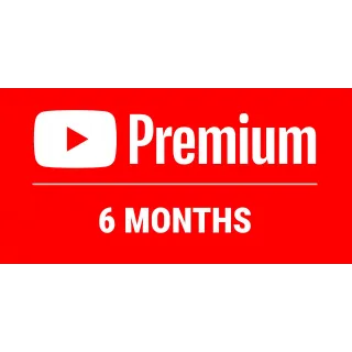 YouTube Premium 6 Ay | GLOBAL Anında Teslimat ⚡