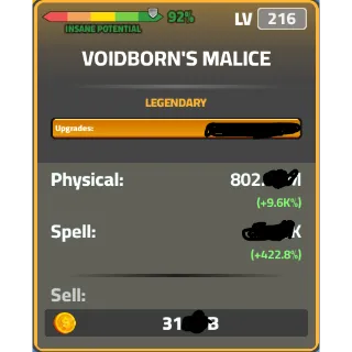 Voidborn Malice 92% Pot