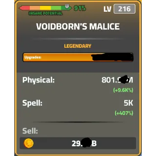 Voidborn Malice 91% Pot