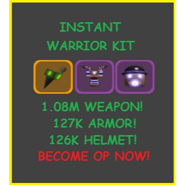 Gear Warrior Drills Inventors In Game Items Gameflip - roblox dungeon quest all armor