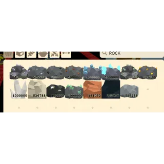 ROBLOX ISLANDS 100,000 ROCK BUNDLE EVERY ROCK
