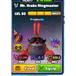 NON-DUPED - NC HDS MR. KRABS RINGMASTER