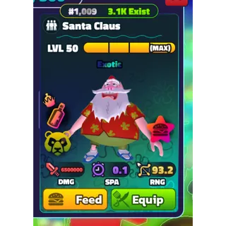 SPONGEBOB TOWER DEFENSE | STBD | MAX NC PP SANTA CLAUS