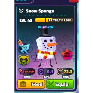 NC PP SNOW SPONGE
