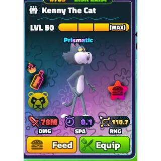 NON-DUPED - GOLD SERIAL NC PP MAX KENNY THE CAT