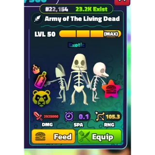 MAX NC PP ARMY OF THE LIVING DEAD