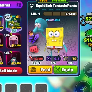 NON-DUPED - SQUIDBOB TENTACLEPANTS