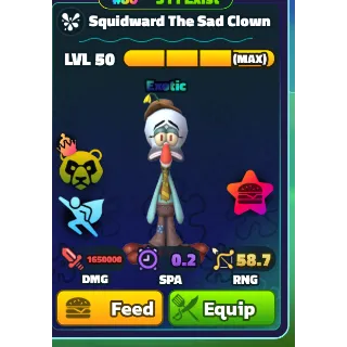 RAINBOW SERIAL MAX NC PP SQUIDWARD THE SAD CLOWN