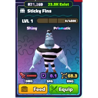 NON-DUPED - SHINY STICKY FINS
