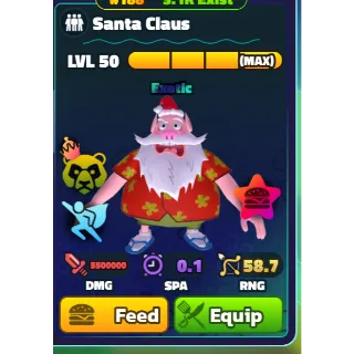 SPONGEBOB TOWER DEFENSE | SBTD | GOLD SERIAL MAX NC PP SANTA CLAUS