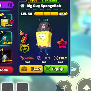 GOLD BIG GUY SPONGEBOB