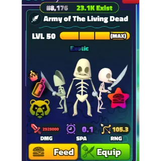MAX NC PP ARMY OF THE LIVING DEAD