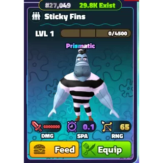 NON-DUPED - STICKY FINS