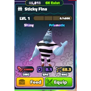 SHINY STICKY FINS
