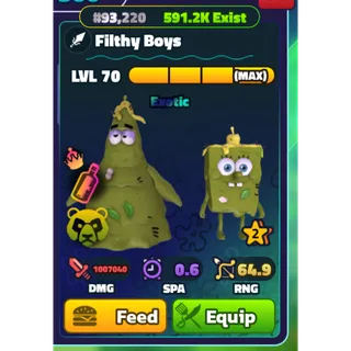 SPONGEBOB TOWER DEFENSE | SBTD | MAX NC 2S FILTHY BOYS