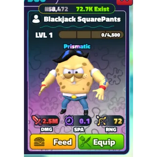 NON-DUPED - BLACKJACK SQUAREPANTS