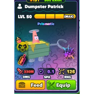 NON-DUPED - GOLD SERIAL NC MAX HDS DUMPSTER PATRICK