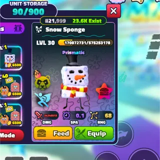 NC PP SNOW SPONGE
