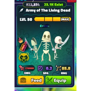 MAX NC PP ARMY OF THE LIVING DEAD