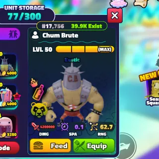 SPONGEBOB TOWER DEFENSE | SBTD | MAX NC CHUM BRUTE