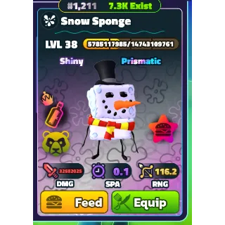 SHINY NC PP SNOW SPONGE