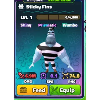 NON-DUPED - SW STICKY FINS