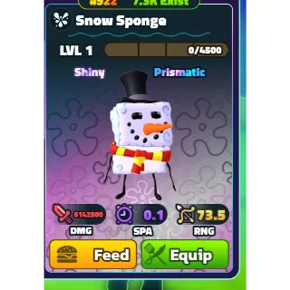 GOLD SERIAL SHINY SNOW SPONGE