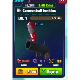 SPONGEBOB TOWER DEFENSE | SBTD | CANNONBALL JENKINS