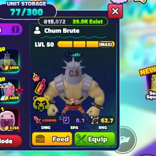SPONGEBOB TOWER DEFENSE | SBTD | MAX NC CHUM BRUTE