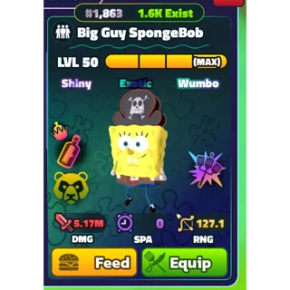 NON-DUPED - MAX SW NC HDS BIG GUY SPONGEBOB