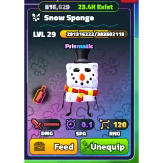 SPONGEBOB TOWER DEFENSE | SBTD | SNOW SPONGE