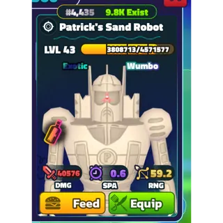 WUMBO PATRICK'S SAND ROBOT
